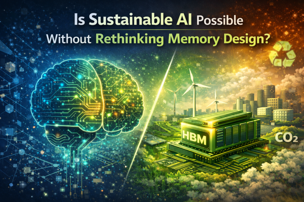 Sustainable AI hardware concept focused on memory design and efficiency