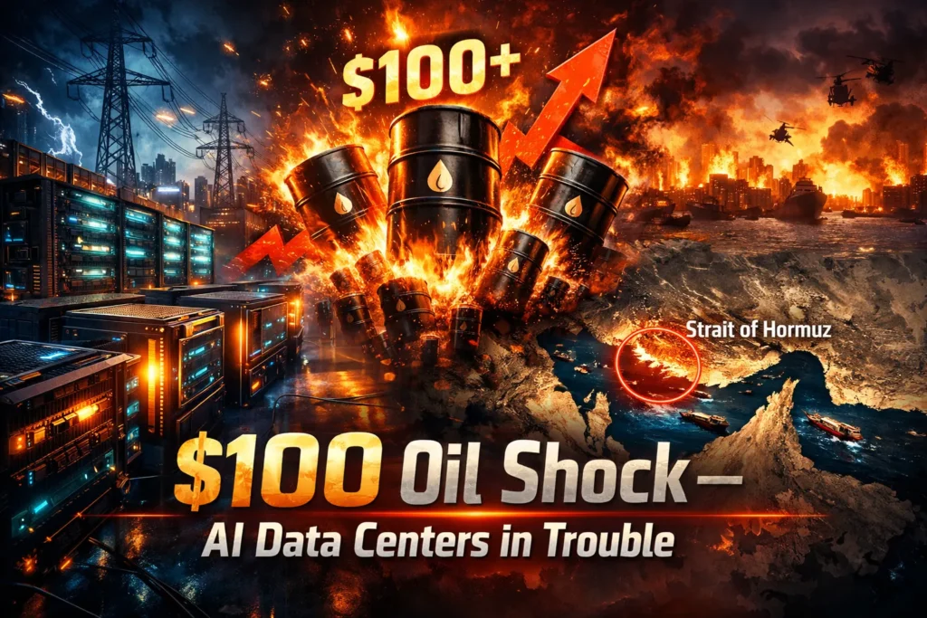 Iran War 2026 oil price surge impacting AI data center energy costs