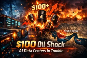 Iran War 2026 oil price surge impacting AI data center energy costs